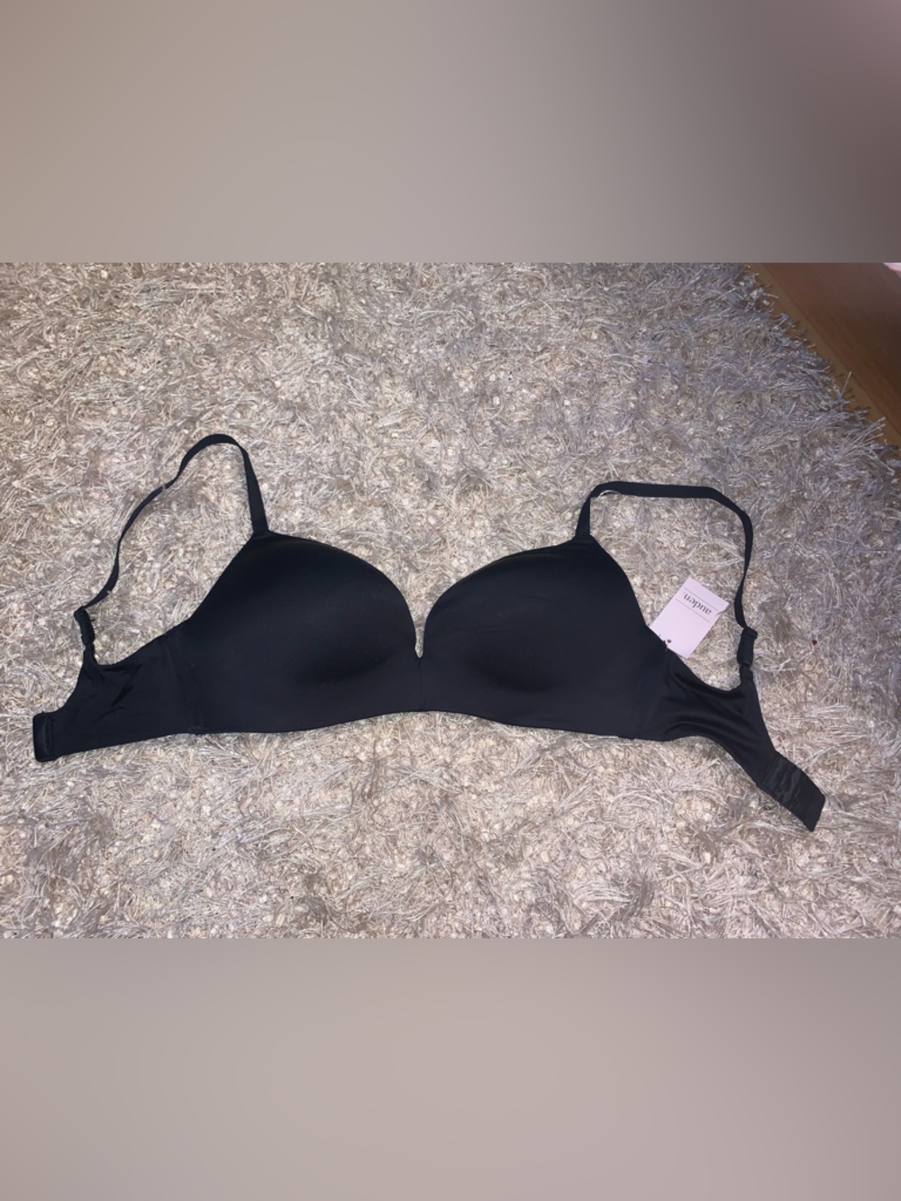 Auden Push up Black Wireless Bra -  Smooth Support - 32DD NWT